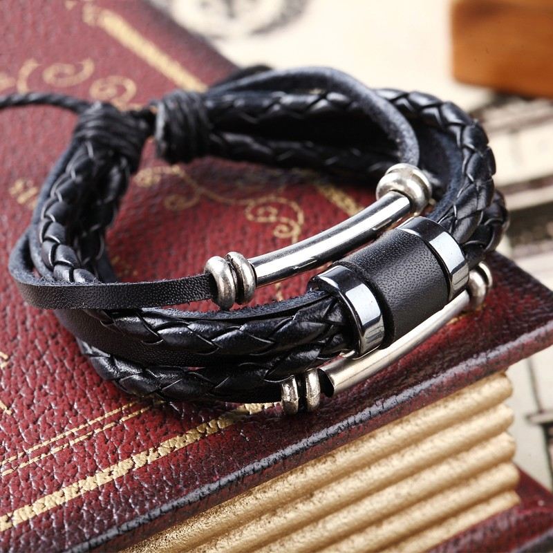 Coolt Flätat Nötkreaturrep Och Bälte Med Manschets Armband