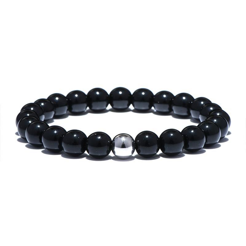 Obsidian Distansarmband