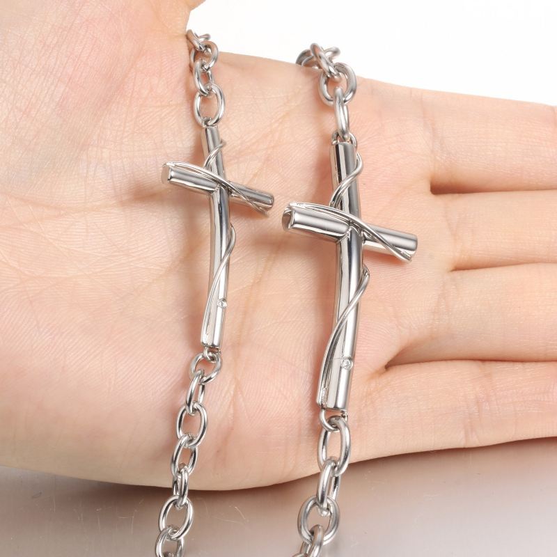 Retro Cross Klassiska Pararmband (Pris För Ett Par)