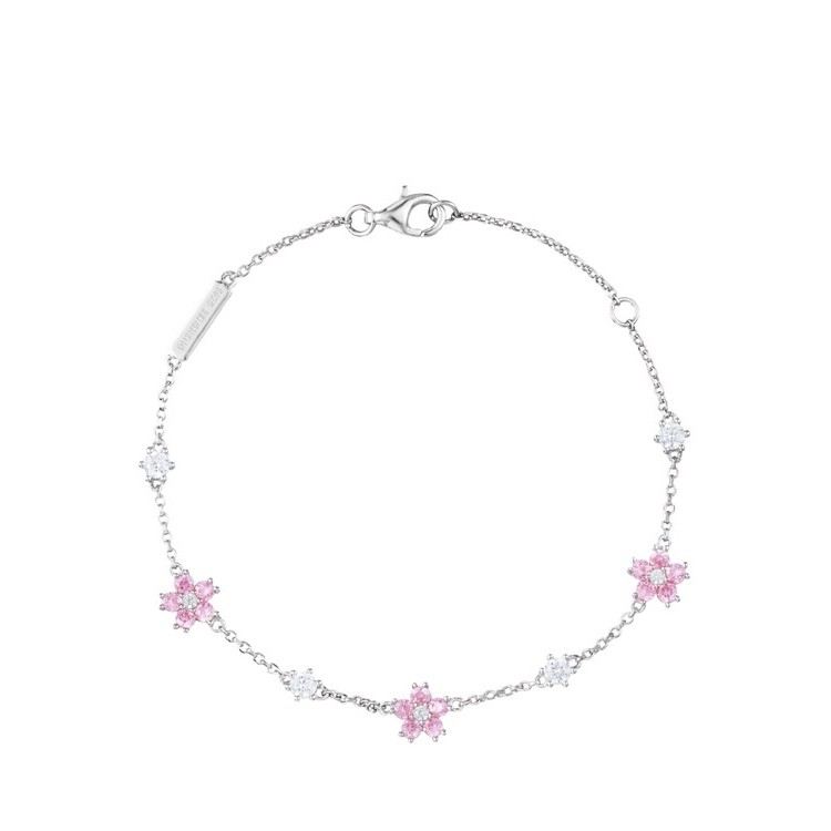Unika Körsbär Blommar Berlockarmband För Womens I Sterling Silver