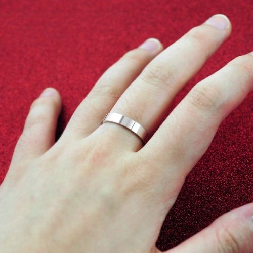 Enkel Spegel 925 Silverring