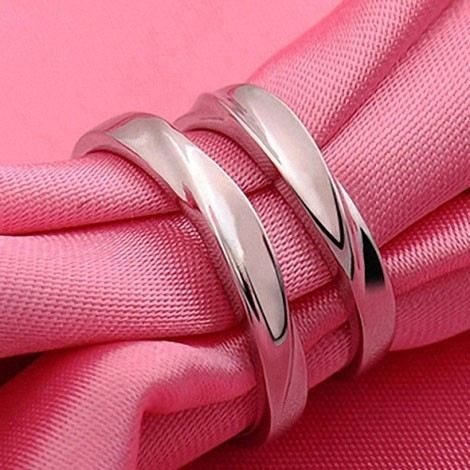 Enkla Lågmälda Kreativa Bokstäver 925 Sterlingsilver Parringar