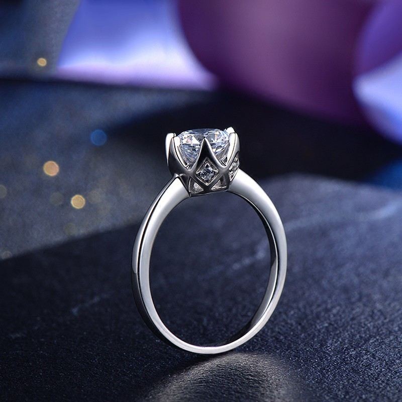 Europa Enkel Mode S925 Förlovningsring I Sterling Silver