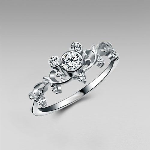 Inspirerad 925 Sterling Silver Damring Lillfingerring