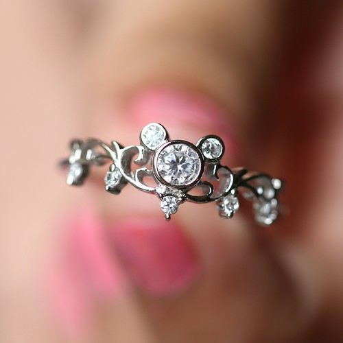 Inspirerad 925 Sterling Silver Damring Lillfingerring