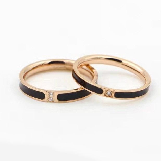 Rosa Guldfärg Cubic Zirconia Titanium Stålälskare Parringar