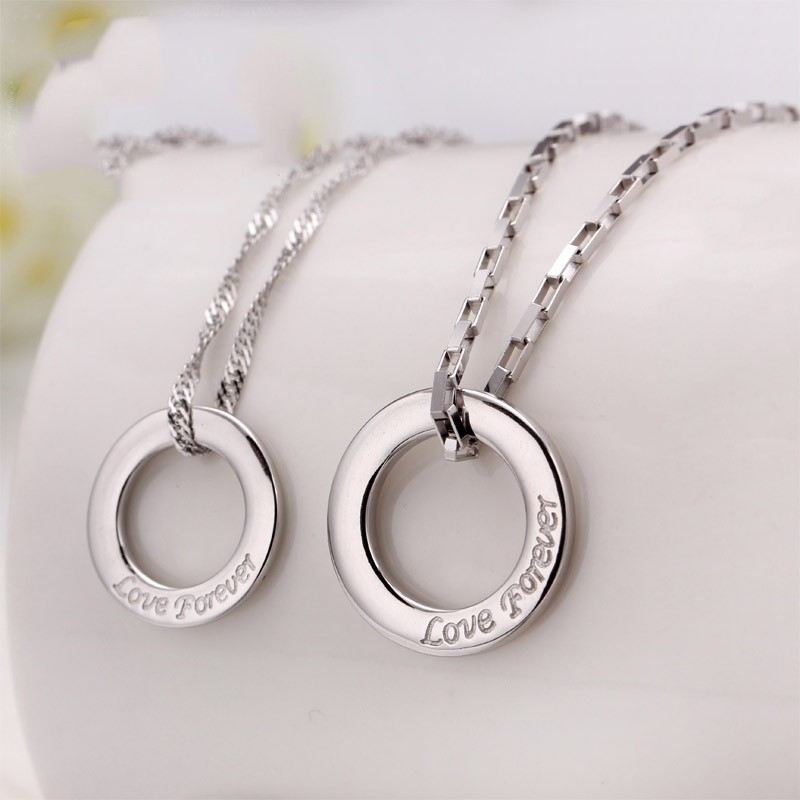 Evig Kärlek 925 Silverpar Halsband